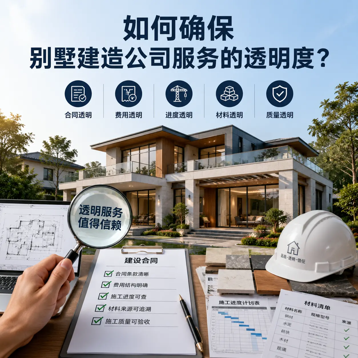 在 凯里 如何确保别墅建造公司服务的透明度?