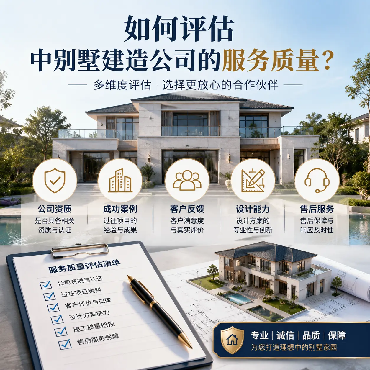 如何评估 凯里 中别墅建造公司的服务质量?