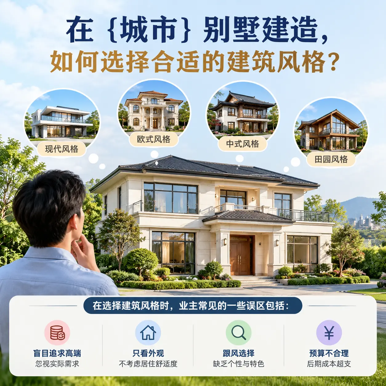 在 凯里 别墅建造,如何选择合适的建筑风格?